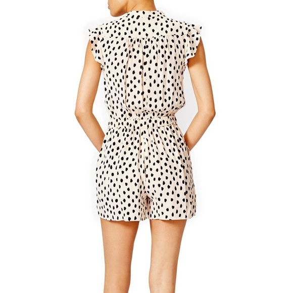 Kate Spade New York Leopard Dot Crepe Romper - 4 - Picture 3 of 7